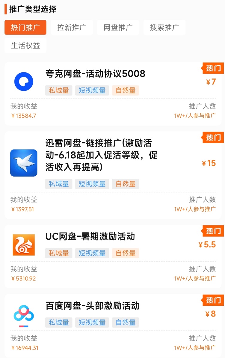 蜂小推-網(wǎng)盤拉新推廣授權(quán)一級(jí)渠道！